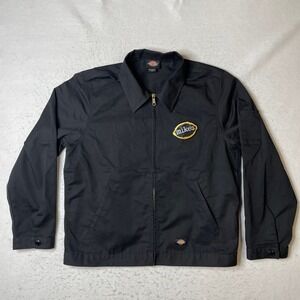 Dickies Mens Eisenhower Jacket Black Mike's Hard Lemonade Patch Size Large